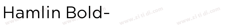 Hamlin Bold字体转换